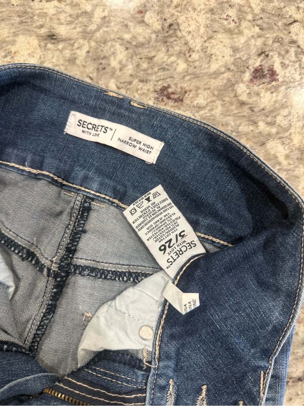 Super High Narrow Waist Women’s Skinny Jeans — Dark Blue
